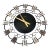 Mid-Century Modern Junghans Electronic "Ato-Mat" Wrought Iron Wall Clock For Sale