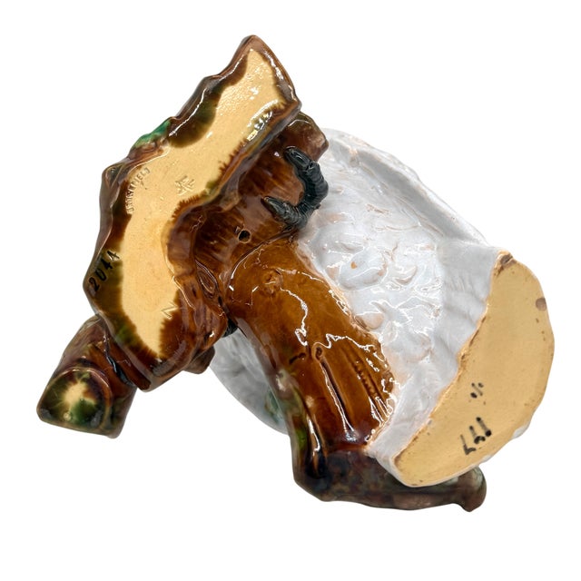A William Brownfield Majolica Pitcher Modeled as a Cockatoo, English, Dated 1877 For Sale - Image 17 of 18