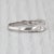 Vintage 0.21ctw Diamond Wedding Band 14k White Gold 5-Stone Size 8.25 For Sale - Image 4 of 8