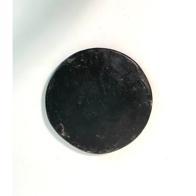 Black Limestone Charger Plateau For Sale - Image 4 of 5