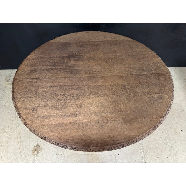 French Bleached Oak Hunting Table, 1860 For Sale - Image 9 of 12