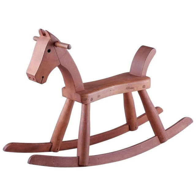 Rocking Horse in Lacquered Beech Wood by Kay Bojesen, 1958 For Sale - Image 9 of 9