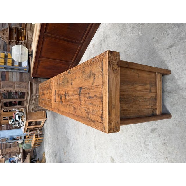 Brutalist Sideboard in Fir wood, 1980s For Sale - Image 11 of 18