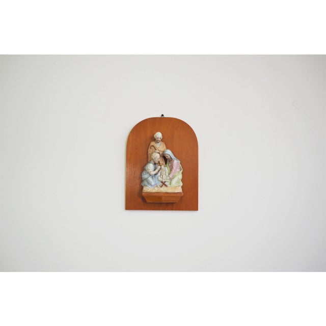 Miniature Painted Tableau in Ceramic, 1950s For Sale - Image 6 of 6
