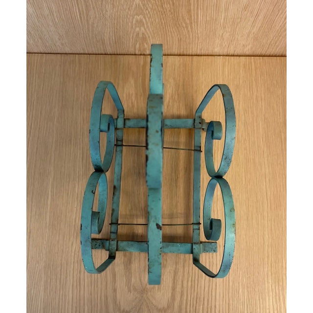 1940s 1940s Metal Magazine Rack For Sale - Image 5 of 7