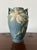Ceramic Art Deco Blue Clematis Vase by Roseville, 1930s For Sale - Image 7 of 8