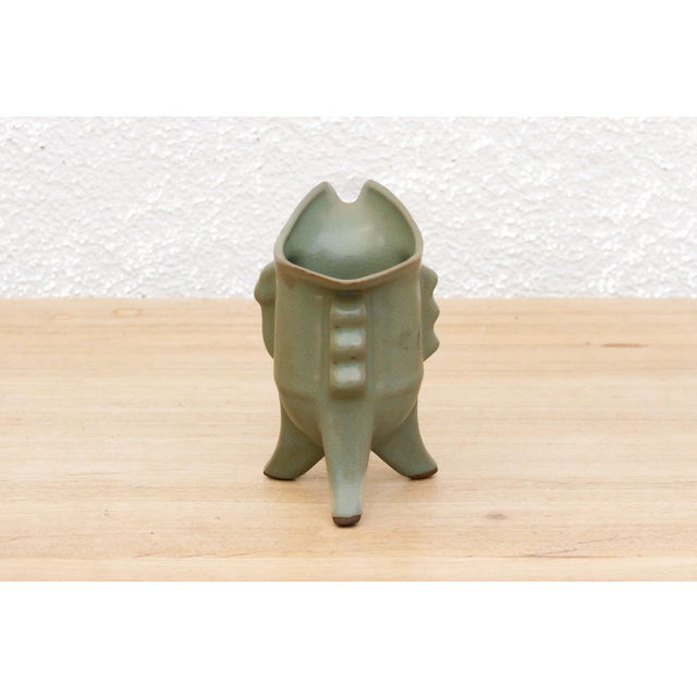 Ancient Rituals, Glazed Celadon Jue Cup For Sale - Image 4 of 8