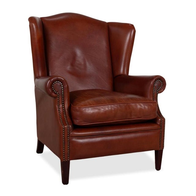 Vintage Chesterfield Cognac Leather Armchair For Sale - Image 14 of 14