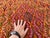 Maroon Multicolor Mushwani Hand-Woven Kilim Rug - 6'9" X 9'6" For Sale - Image 8 of 14