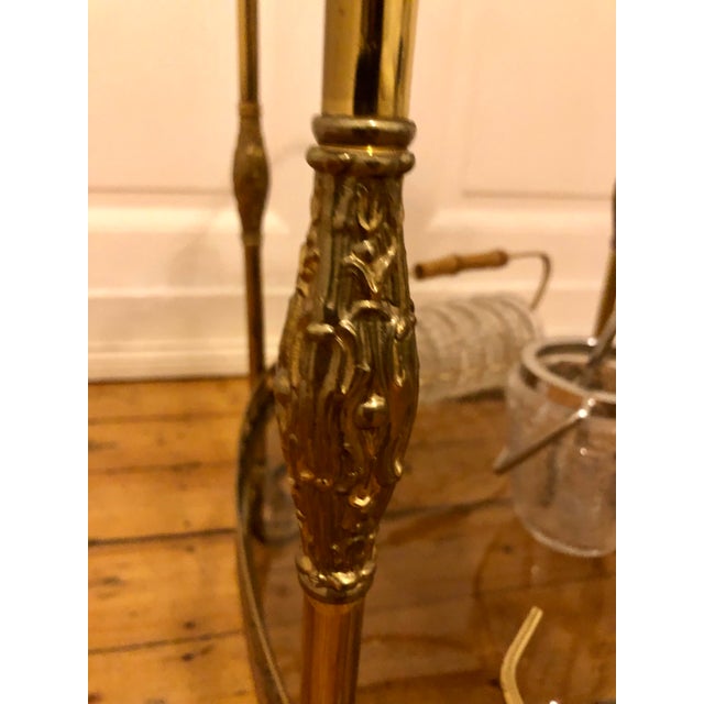 1960s Neoclassical Brass Serving Trolley, 1960s For Sale - Image 5 of 9