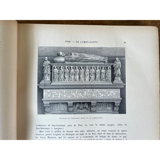 Antique Victorian Illustrated Leather Spine Art Book Florence Tuscany Grand Tour For Sale In New York - Image 6 of 10
