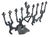 1990s Modernist Cut Steel Art Menorah Dancing Figures For Sale - Image 10 of 12