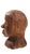 Tribal Vintage Hand-Carved African Folk Art Wooden Bust – Solid Hardwood, 6.5″ Tall, 1.7 Lb For Sale - Image 3 of 7