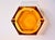 Art Deco Faceted Cut Hexagonal Amber-Colored Crystal Glass Ashtray, Bohemia, Former Czechoslovakia, 1920s For Sale - Image 12 of 13