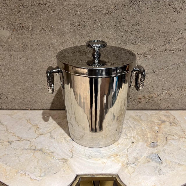 For your consideration, 1990s Ralph Lauren equestrian braid ice bucket . Equestrian braid detail, made in India. It looks...