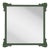 Fleur Home Garden District Napoleon Square Mirror in Duck Green, 48x48 For Sale
