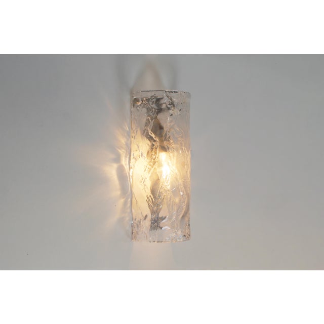 Large Murano Glass Wall Lamps from AV Mazzega, 1970s, Set of 2 For Sale - Image 8 of 10