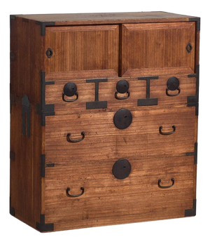 Antique Japanese Tansu in Wood
