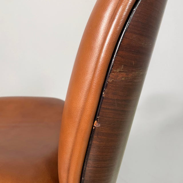 Italian Modern Office Chairs by Ico Parisi for Mim, 1970s, Set of 8 For Sale - Image 12 of 18