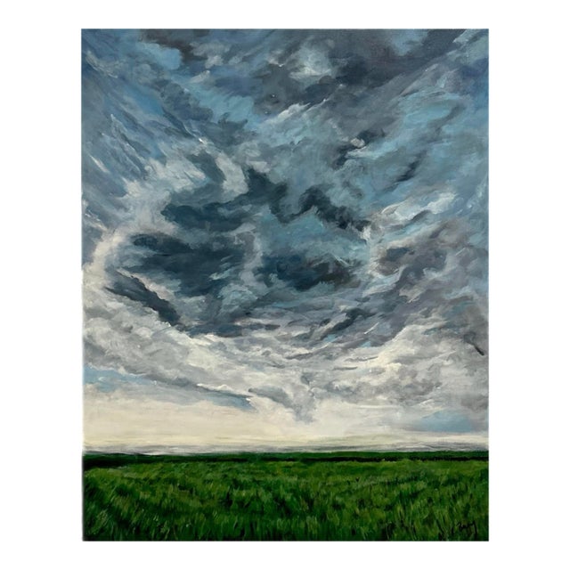 Elizabeth Berry Acrylic Painting - Land and Sky For Sale