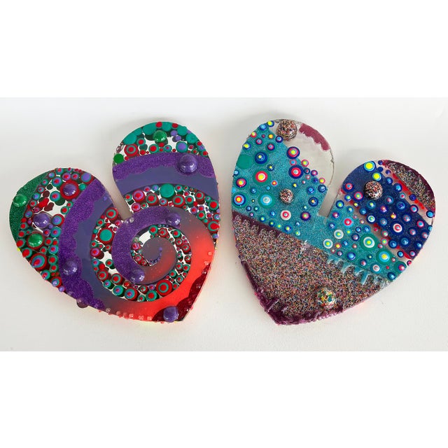Acrylic, Epoxy Resin "Love Sculpture", Artists Michael Gitter and Jillian Whelan For Sale - Image 4 of 14