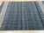 Contemporary 6x9 Blue Flat Weave Wool Banded Diamond Border Geometric Modern Carpet Rug For Sale - Image 3 of 6