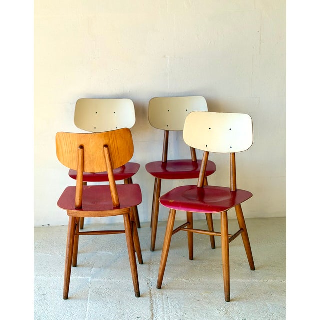 Bistro Chairs from Ton, 1960, Set of 4 For Sale - Image 4 of 18