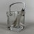 French Crystal Ice Bucket with Tongs For Sale - Image 3 of 11