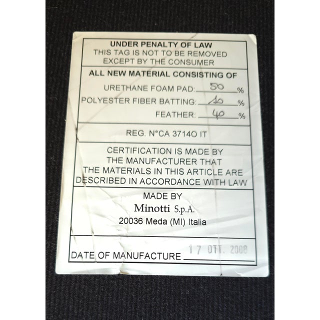 Massive 5 Piece Modular Sectional Sofa by Minotti For Sale - Image 10 of 13