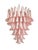 Large Pink Murano Glass Chandelier in the Style of Mazzega For Sale