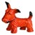 Antique Art Deco Scotch Terrier Porcelain Figurine attributed to Ida Erdös-Meisinger for Friedrich Goldscheider Vienna, Austria, 1920s For Sale