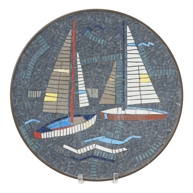 Mid-Century Mosaic Bowl or Wall Plate by R. Zimmermann for Ritter, 1950s For Sale