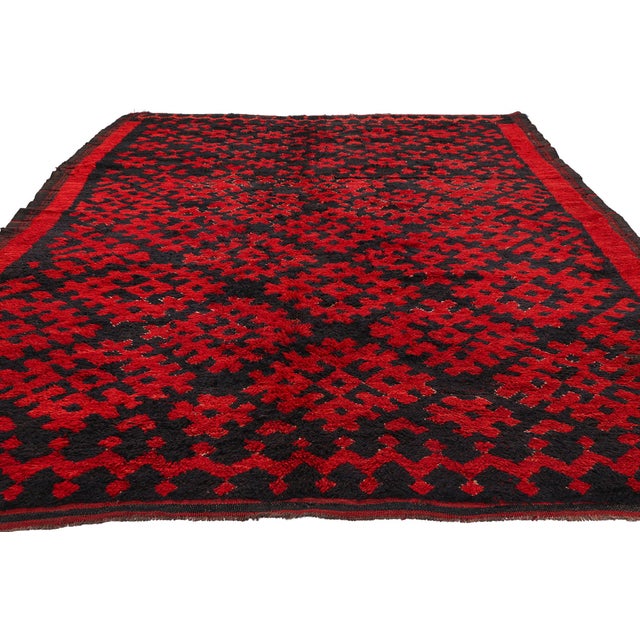 Mid-Century Modern Vintage Talsint Moroccan Rug, 06'01 X 10'01 For Sale - Image 3 of 10