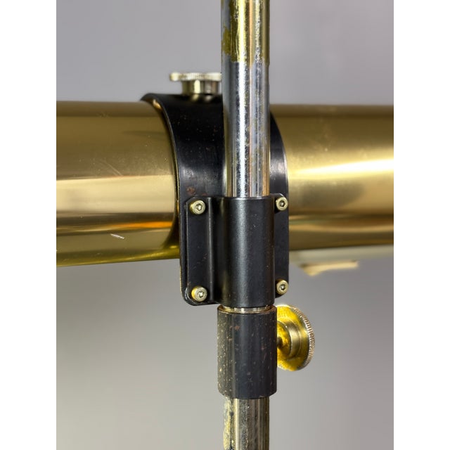 Black Brass Tubular Desk Lamp by Göran Pehrson for Ateljé Lyktan, Sweden, 1978 For Sale - Image 8 of 18