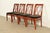 English Bernhardt Regency Carved Mahogany Dining Chairs | Set of Four For Sale - Image 3 of 14