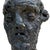 Cobalt Carbonate-Glazed Buño Clay Head Bust, 2010s For Sale - Image 11 of 16