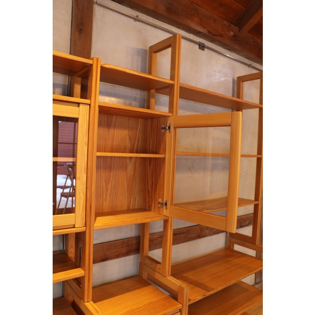 1970s 1970's Swedish Pine Modular Wall Cabinet For Sale - Image 5 of 6