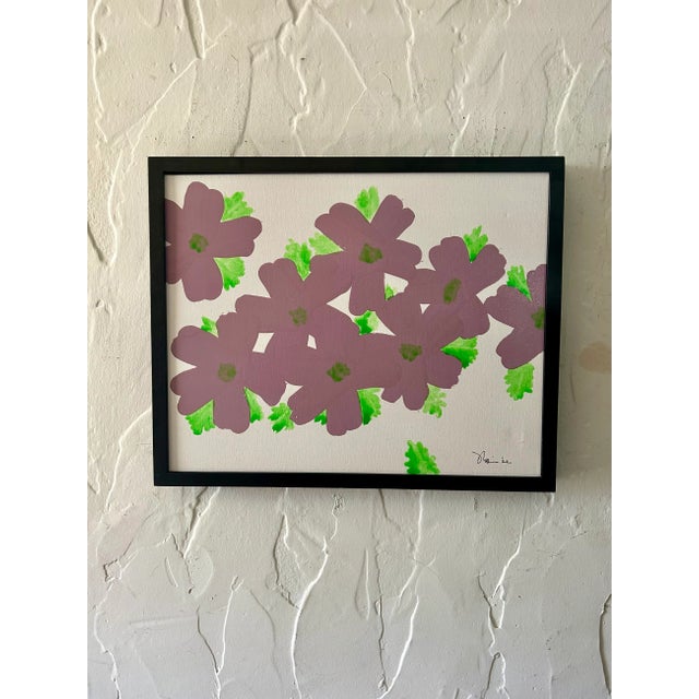 Pop Art Pop Art Poppies Acrylic on Canvas Signed by Artist For Sale - Image 3 of 9