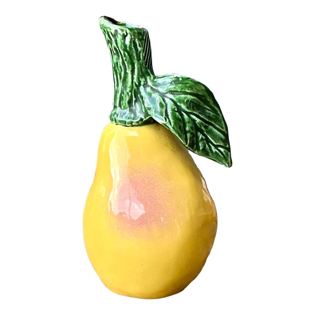 Vintage Glazed Ceramic Small Pitcher For Sale