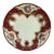 Antique Cauldon England Hand Painted Floral Raised Gold Porcelain Cabinet Plate For Sale