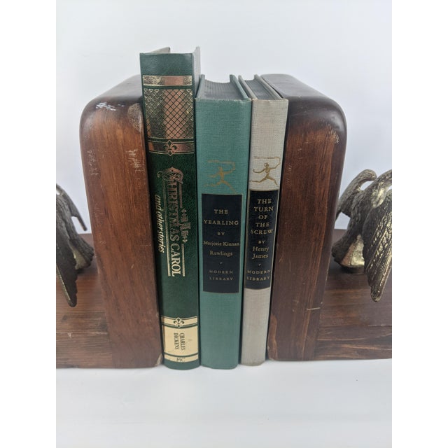Vintage Classic Literature Decorative Books in Green & Gold, Set of 3 For Sale - Image 12 of 12