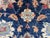 Textile Navy Blue Afghan Sultani Natural Dye Wool Rug, Persian Floral Botanical Design, 8′2″ × 9′11″ For Sale - Image 7 of 16