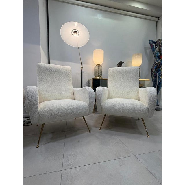 Mid-Century Modern Armchairs in the style of Marco Zanuso, 1960s, Set of 2 For Sale - Image 3 of 14