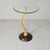 Italian Modern Sculptural Side Table in Serpentine Beech Stem and Round Glass, 1950s For Sale - Image 6 of 10