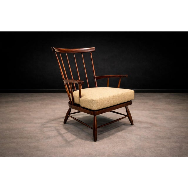 Brazilian Modern Armchair in Imbuia Wood & Cushion, a Forma Decorativa, Brazil, 1960s For Sale - Image 9 of 15