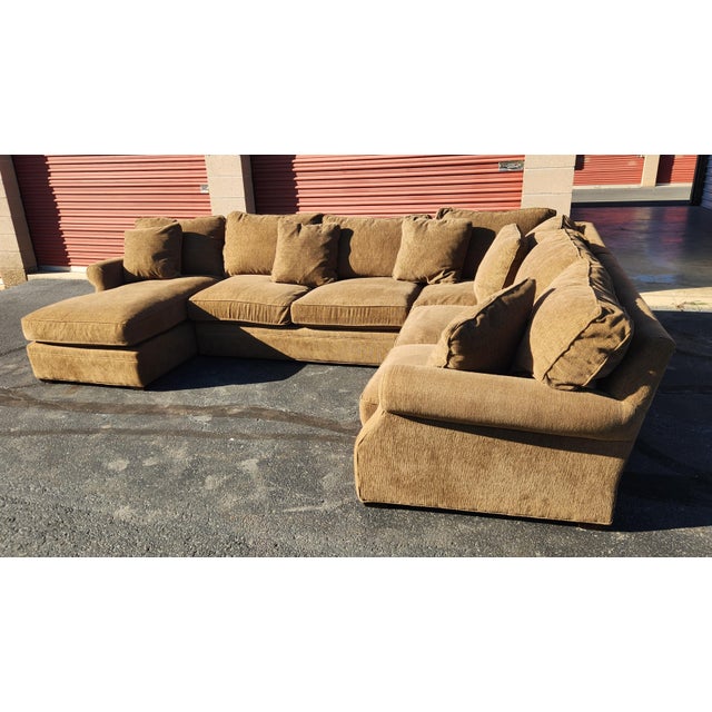 Textile Arhaus Four-Piece Sectional Sofa For Sale - Image 7 of 12