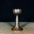 Brass Pair of Vintage Brass Lotus Candlesticks - Asian Altar Candle Holders For Sale - Image 8 of 9