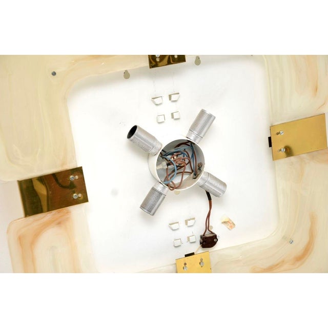 Brown Vintage Hollywood Regency Back Lit Mirror from Hillebrand, 1970s For Sale - Image 8 of 10