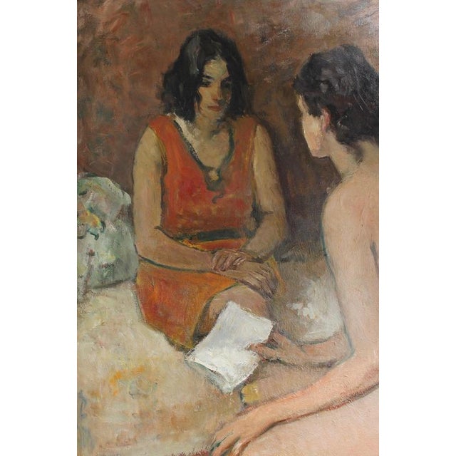 Gaetano Bocchetti, Confidences, Nude, 1970s, Oil Painting For Sale - Image 4 of 17