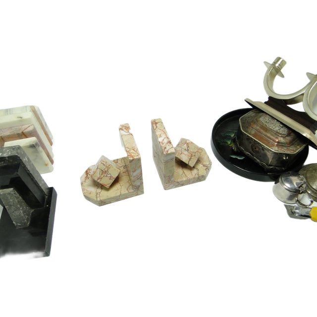 Art Deco Bookends, Belgium, 1930s, Set of 2 For Sale - Image 13 of 14